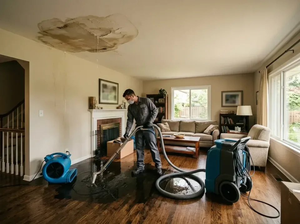 attic-pipe-burst-ceiling-drip-008 — frequently asked questions, Water Damage Restoration & Carpet Care in Baldwin, WI